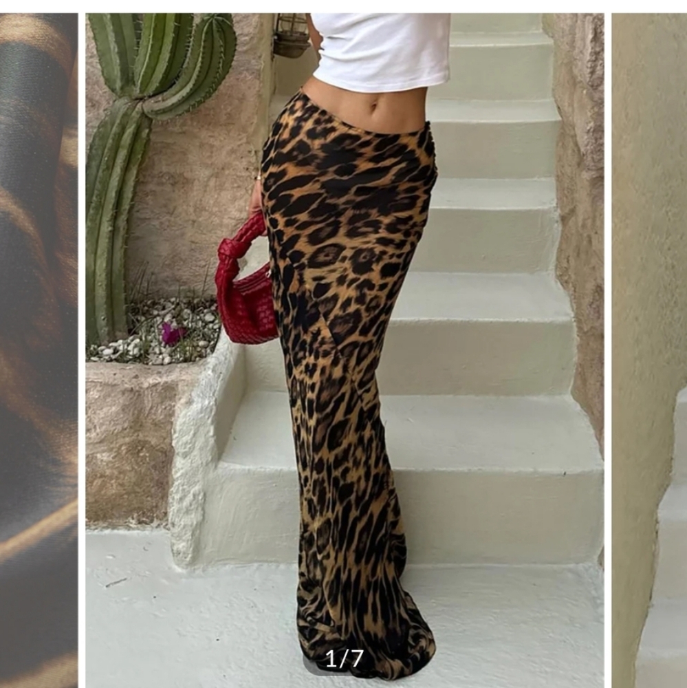 #5 Commense Animal Print Maxi Skirt - Picture 3 of 5